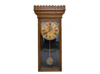 Antique - Wm. L. Gilbert - Double Weight Driven Wall Clock