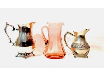 Trio Of Water Pitchers