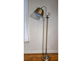 Vintage Brass Lamp With Brass Lamp Shade