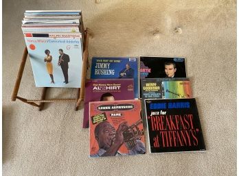 Jazz & Big Band Vinyl Album Group With Rack