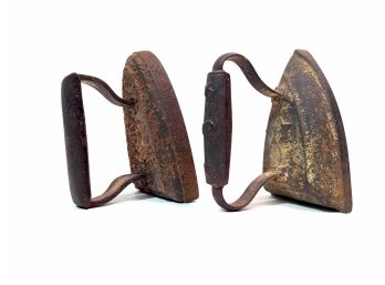 Pair Of Primitive Cast Irons