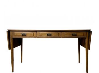 Century Furniture Drop Leaf Three Drawer Console Table