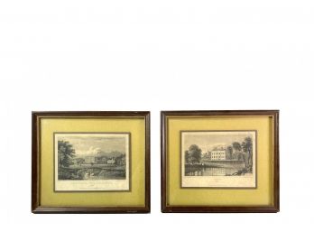 Antique - Hale Place & Bedgbury Aquatints