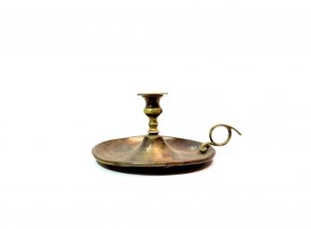 Antique Brass Candle Holder