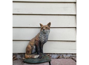 Cast Iron Doorstop Fox