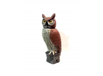 Plastic Bobble Head Owl Decoy