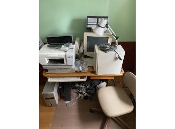 Vintage Computer Components And Room Furniture