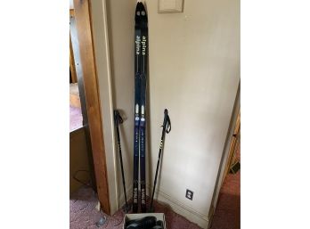 Skis And Alpina Cross Country Ski Boots