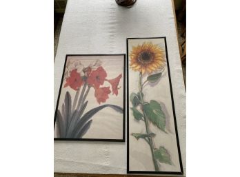 Vintage Framed Floral Prints