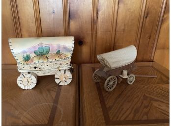 Collection Of Vintage Western Covered Wagons