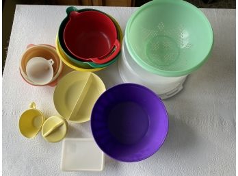 Assortment Of Plasticware And Melamine