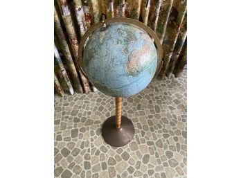 Vintage Standing Repogle 12' Floor Land & Sea Globe