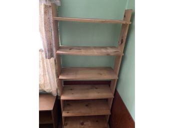 Vintage 6 Shelf Wood Book Shelf