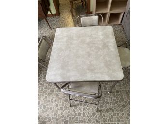 Vintage Samsonite Card Tables And Folding Chairs