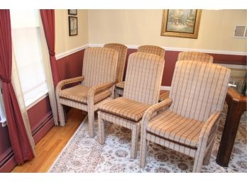 Set Of Six Mid-Century Jessup Furniture Velour Dining Chairs