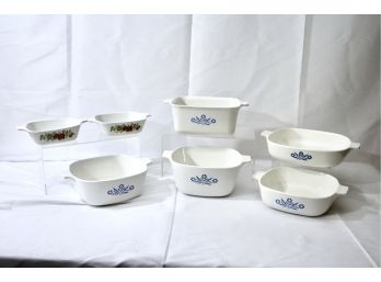 Vintage Corning Ware Cornflower Pattern And Spices Of Life Casserole Dishes