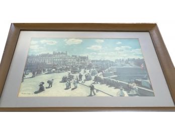 Signed Framed Painting Of Parisian Scene