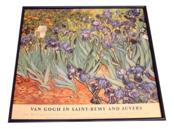 Framed Van Gogh In Sain Remy & Auvers MOMA 1987 Exhibition Poster