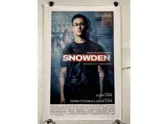 Snowden Vintage Rolled One Sheet Movie Theater Poster