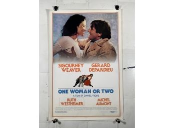 One Woman Or Two Vintage Rolled One Sheet Movie Theater Poster