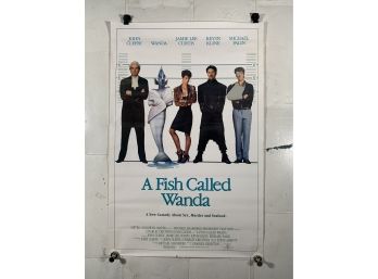 A Fish Called Wanda Vintage Rolled One Sheet Movie Theater Poster