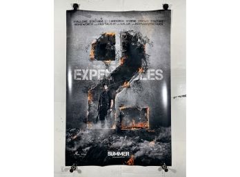 The Expendables 2 Vintage Rolled One Sheet Movie Theater Poster