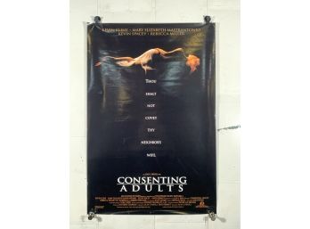 Consenting Adults Vintage Rolled One Sheet Movie Theater Poster