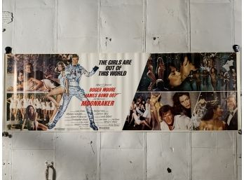 James Bond Moonraker Vintage Rolled One Sheet Movie Theater Poster