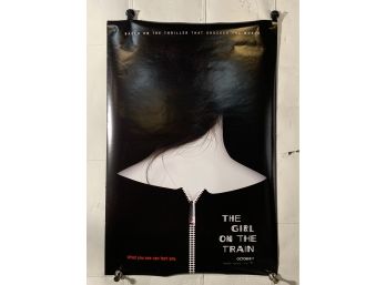 The Girl On The Trajn Vintage Rolled One Sheet Movie Theater Poster