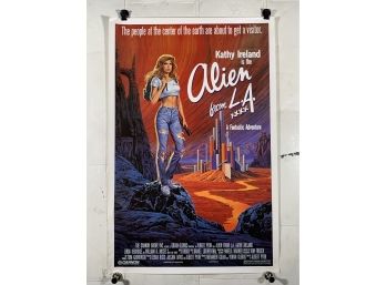 Alien From LA Vintage Rolled One Sheet Movie Theater Poster