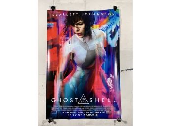 Ghost On The Shell Movie Vintage Rolled One Sheet Movie Theater Poster