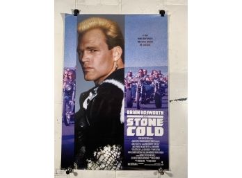 Stone Cold Vintage Rolled One Sheet Movie Theater Poster