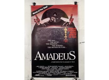 Amadeus Vintage Rolled One Sheet Movie Theater Poster