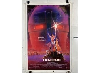 Lionheart Vintage Rolled One Sheet Movie Theater Poster