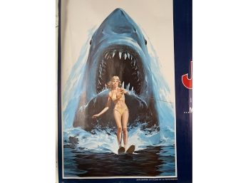 Rare Jaws 2 Vintage Large Rolled One Sheet Movie Theater Poster