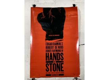 Hands Of Stone Vintage Rolled One Sheet Movie Theater Poster