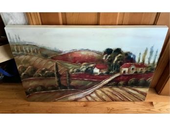 Italian Countyside Stretched On Canvas