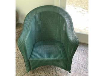 Green Wicker Rocker