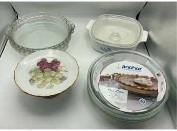 Pie Plates And Pedestal Dish From Bavaria West Germany