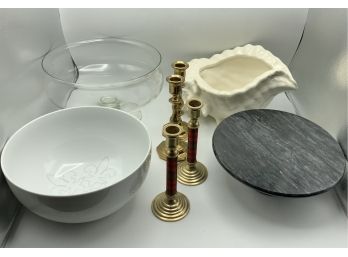 Marble Pedestal Plate And More