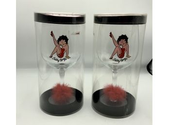 New Betty Boop Oversized Wine Glasses