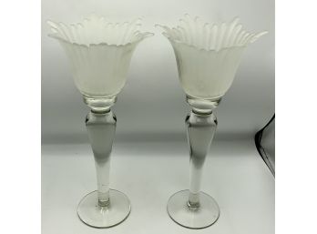 Beautiful Crystal Candle Holders