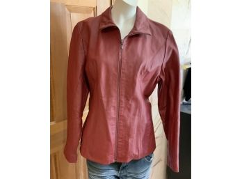 Red Leather Jacket From Wilson Leather