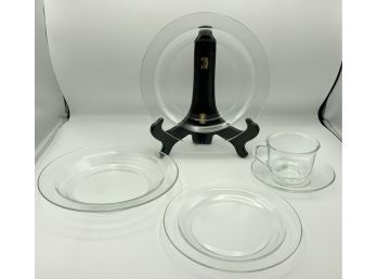 Clear Glass Dinnerware ~ Arcoroc France ~ Service For 13- Classicque