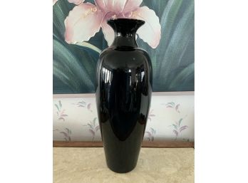 Large Black Vase