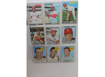 1970 Collectible Cardinals Cards - Brock-Gibson-Carlton & 1967, 1968, 1969 Commons