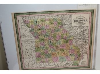 1850 Map Of Missouri - Thomas Cowperthwait & Co.