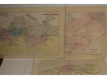 1855 Maps Of Northern Africa From Atlas Populaire - By Gustave Barba