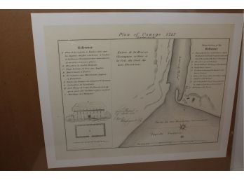 1849 - Plan Of Oswego 1727 Exceptional Quality