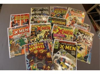 Marvel Group Featuring X-Men - Captain Marvel #6 - Doctor Strange - Ghost Rider & X-Men (13) Very Nice Group